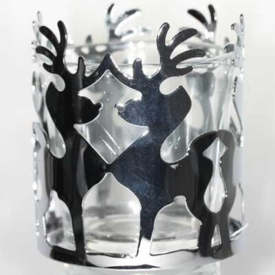 Yankee Candle Dekoration Reindeer Samplerglas Metall