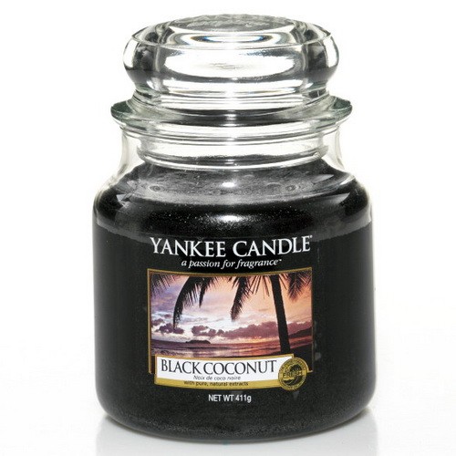 Yankee Candle Duftkerzen Black Coconut medium