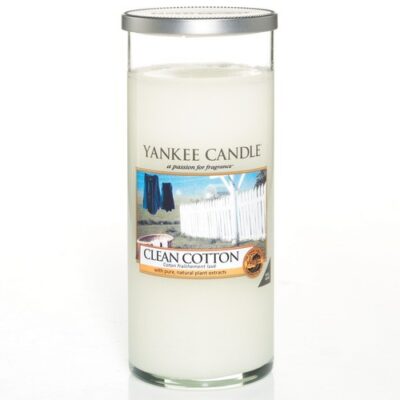 Clean Cotton Yankee Candle Pillar large