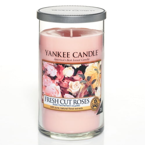 Fresh Cut Roses Yankee Candle Pillar small