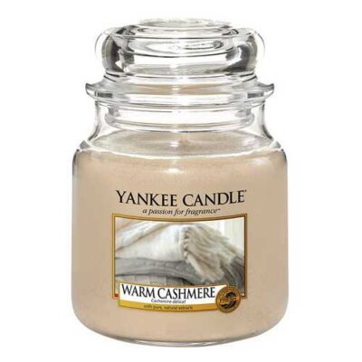 Yankee Candle Warm Cashmere Glas mittel