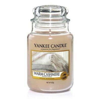 Yankee Candle Warm Cashmere Glas gross