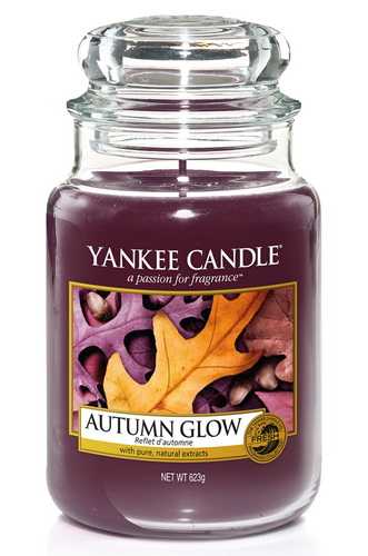 Yankee Candle Autumn Glow Glas gross