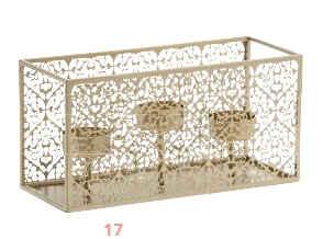 Champagne Pearl Multi Tea Light Holder