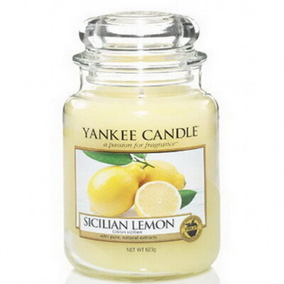 Sicilian Lemon YAnkee Candle Housewarmer Glas gross
