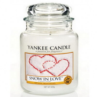 Snow in Love Yankee Kerzen Glas gross