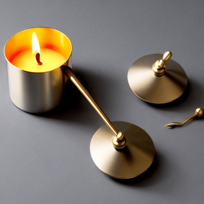 Goldener Kerzenlöscher Aus Metall – Löst Dochte Sauber & Sieht Dazu Noch Edel Aus