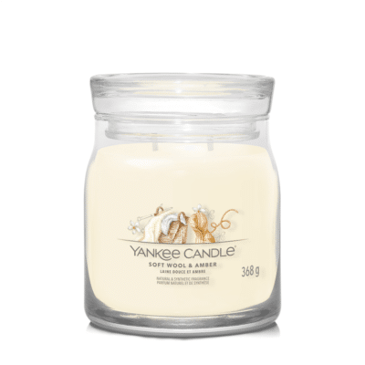 Yankee Candle Soft Wool & Amber Signature Medium Jar